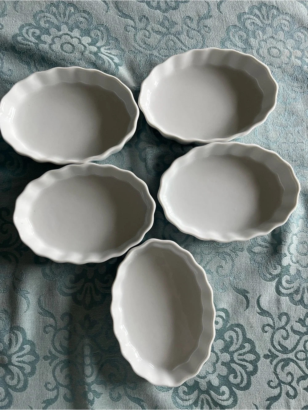 Sur La Table Porcelain Oval Crème Brûlée Dish set of 5
